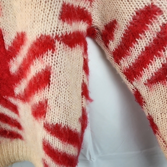 Sandro Ginn Checked Jacquard Crew Sweater size S in VGUC - Picture 7 of 10